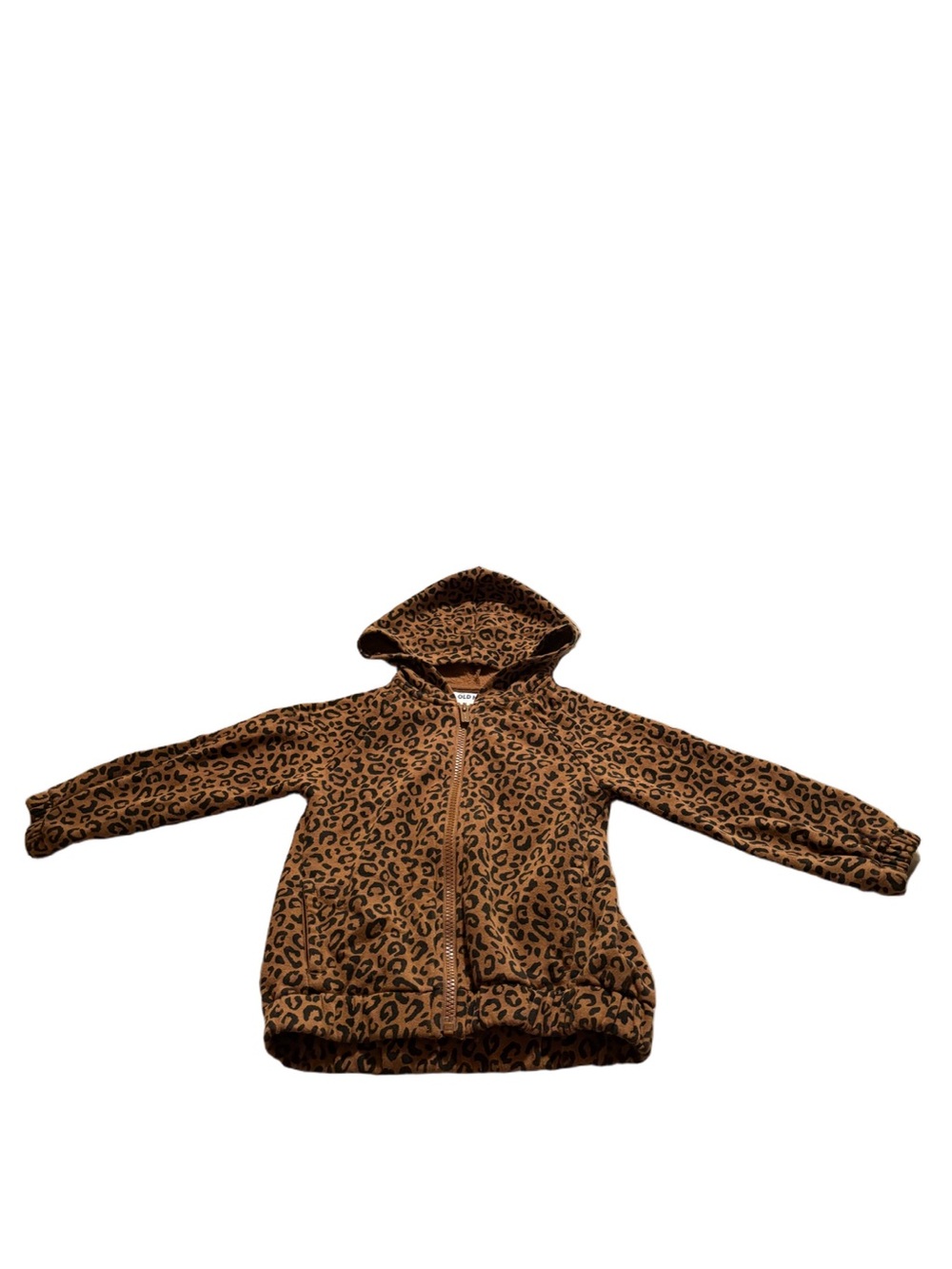 Old Navy Toddler Leopard Print Zip Up Hoodie Size 3T